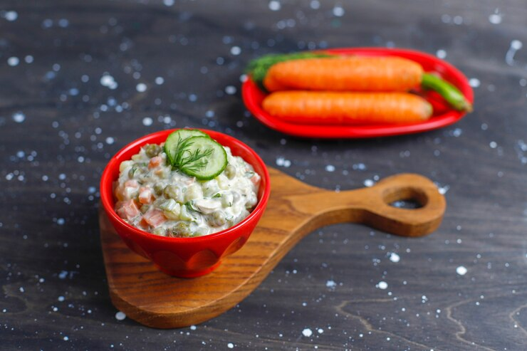 Refreshing Cucumber and Carrot Chaat